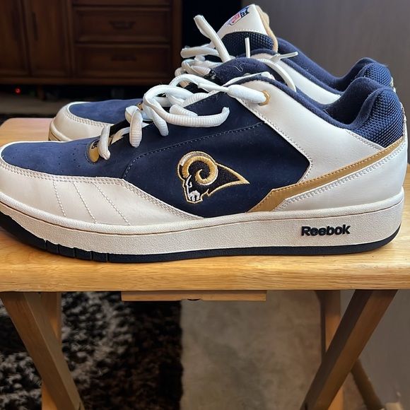 Reebok NFL shoes size 14, navy tan and white in color - Picture 3 of 5